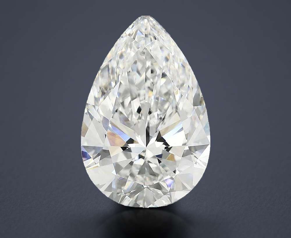 6.02 Carat Pear Lab Diamond