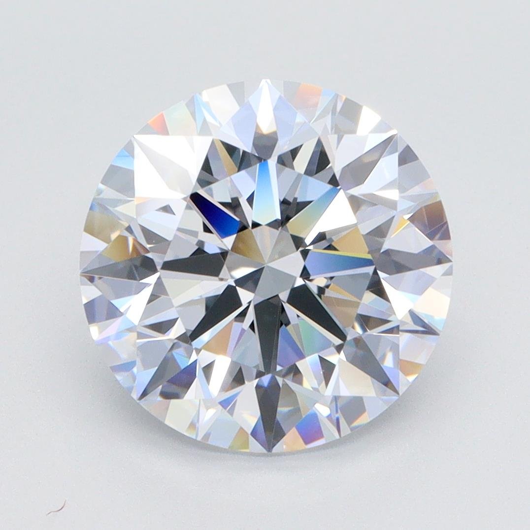 4.11ct F VVS1 Rare Carat Ideal Cut Round Lab Grown Diamond