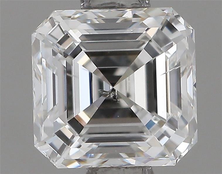 0.80ct F SI2 Rare Carat Ideal Cut Asscher Diamond