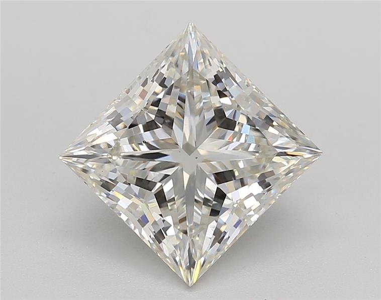 3.67ct H VS2 Rare Carat Ideal Cut Princess Lab Grown Diamond