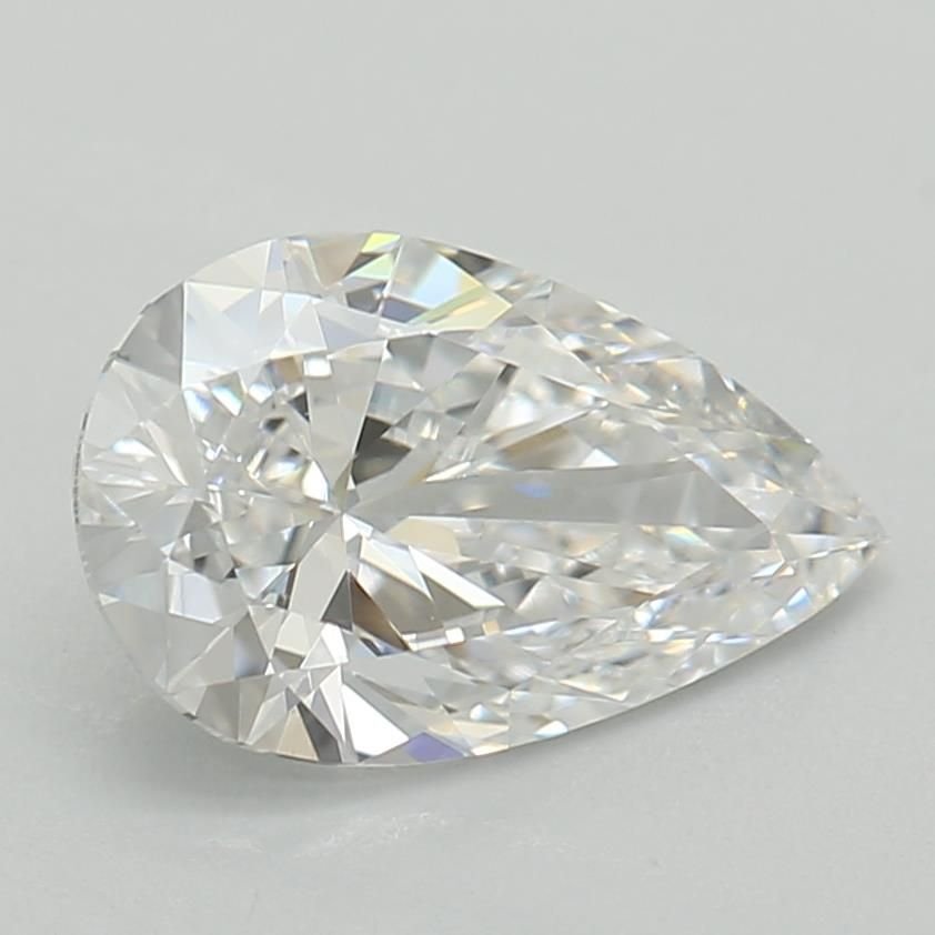 0.75ct D VVS2 Rare Carat Ideal Cut Pear Lab Grown Diamond