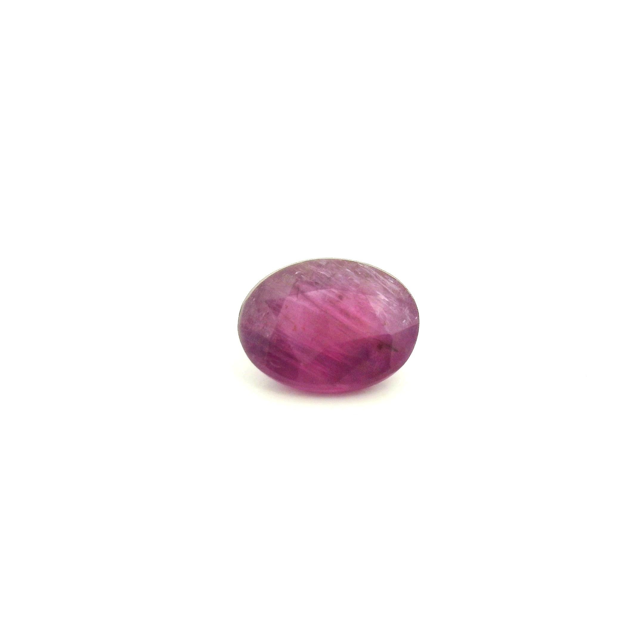 1.09 Carat Red Oval Ruby