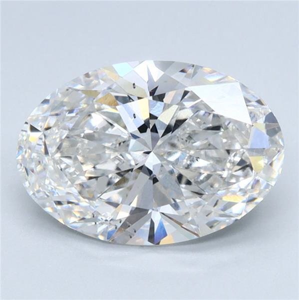 2.54ct F SI1 Rare Carat Ideal Cut Oval Lab Grown Diamond