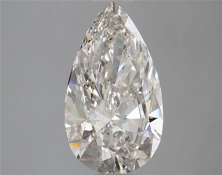 2.77ct H VS1 Rare Carat Ideal Cut Pear Lab Grown Diamond