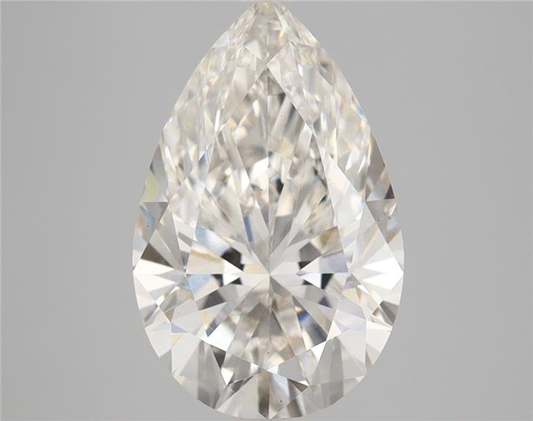 3.28ct H VS1 Rare Carat Ideal Cut Pear Lab Grown Diamond