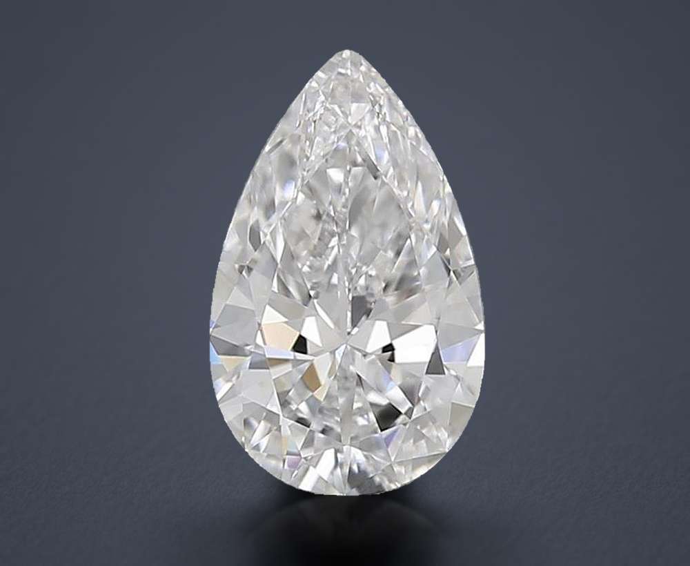 0.53 Carat Pear Lab Diamond