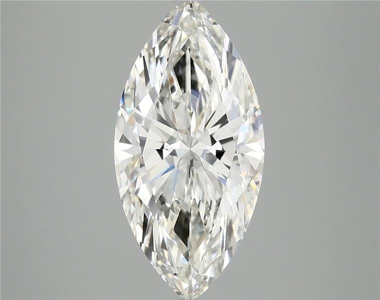 3.06ct H VS2 Rare Carat Ideal Cut Marquise Lab Grown Diamond