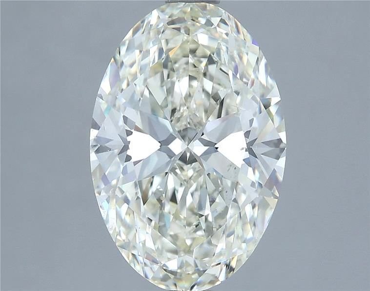 4.02ct J SI1 Rare Carat Ideal Cut Oval Diamond