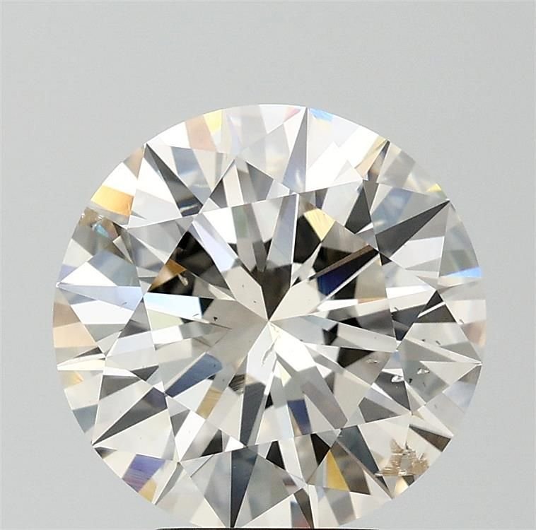 5.01ct J SI2 Rare Carat Ideal Cut Round Diamond