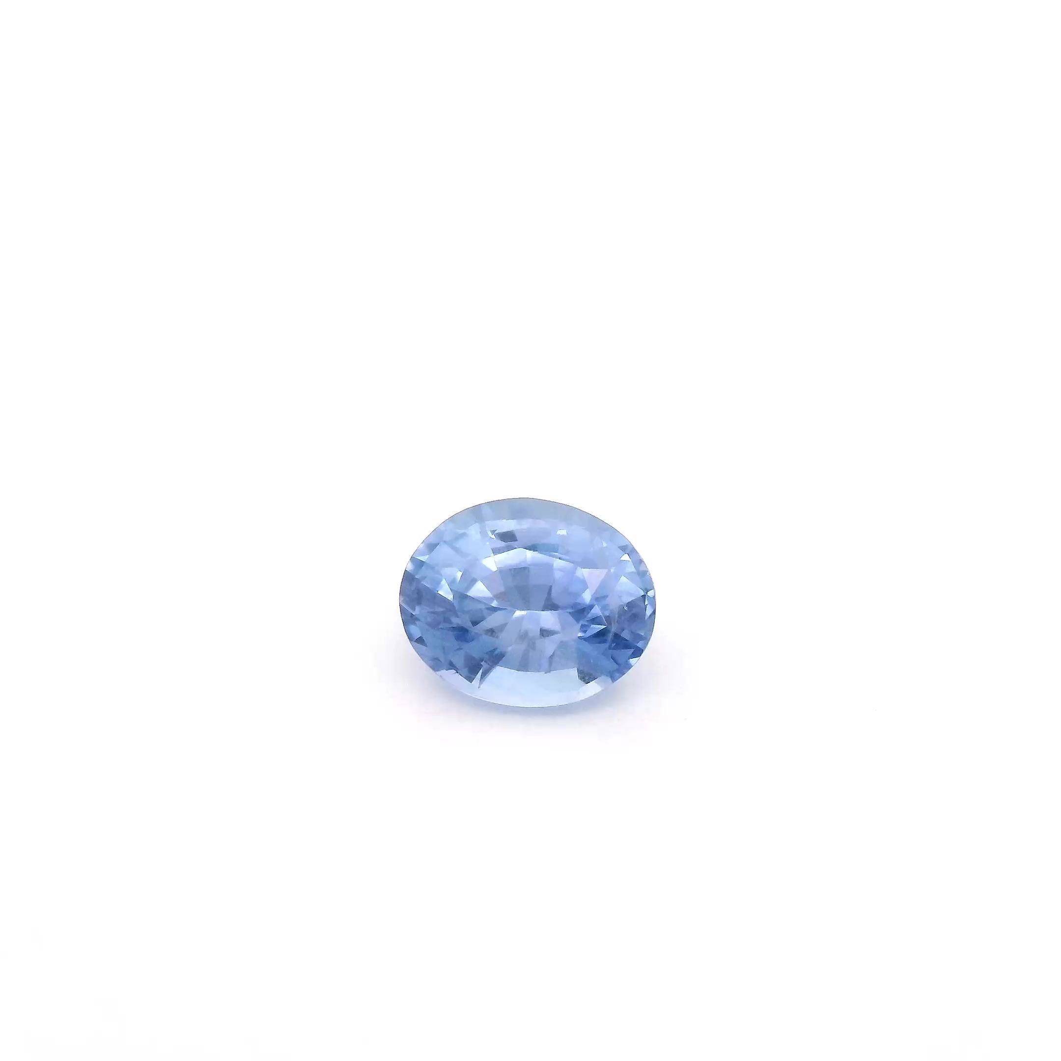 0.84 Carat Blue Oval Sapphire