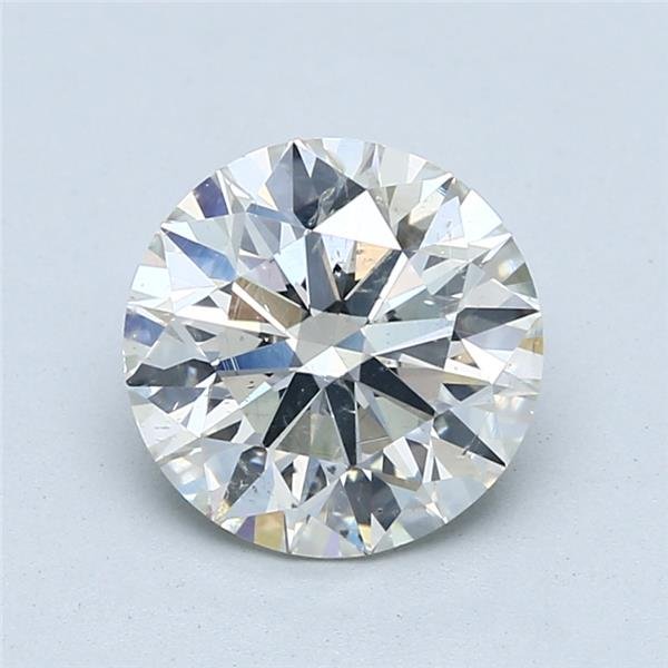 2.70ct J SI2 Rare Carat Ideal Cut Round Diamond