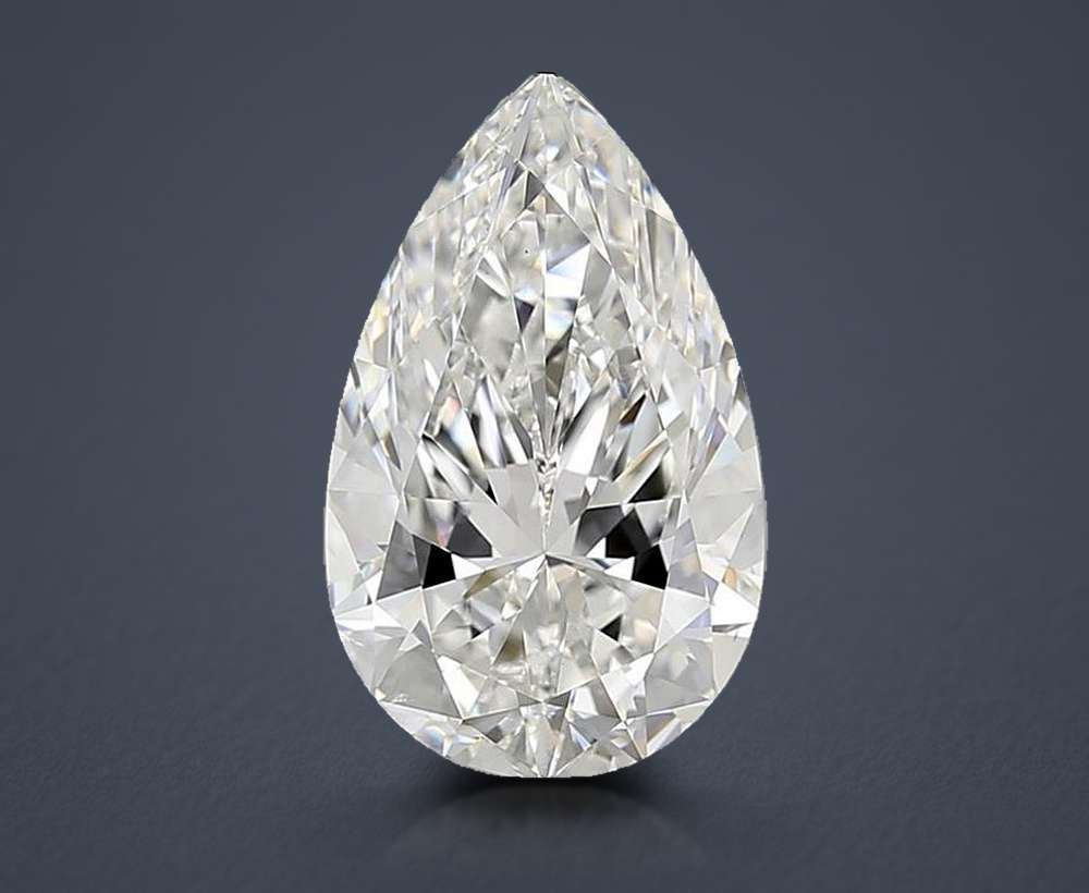 4.01 Carat Pear Natural Diamond