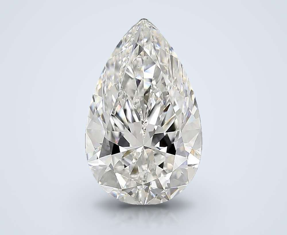 4.01 Carat Pear Natural Diamond