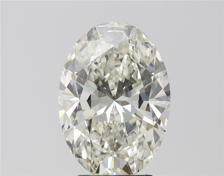 5.02ct J VS2 Rare Carat Ideal Cut Oval Lab Grown Diamond