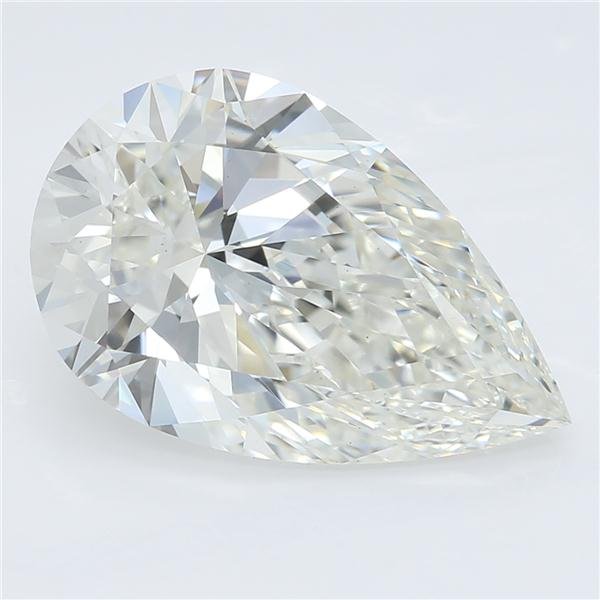 3.03ct I VS1 Rare Carat Ideal Cut Pear Lab Grown Diamond