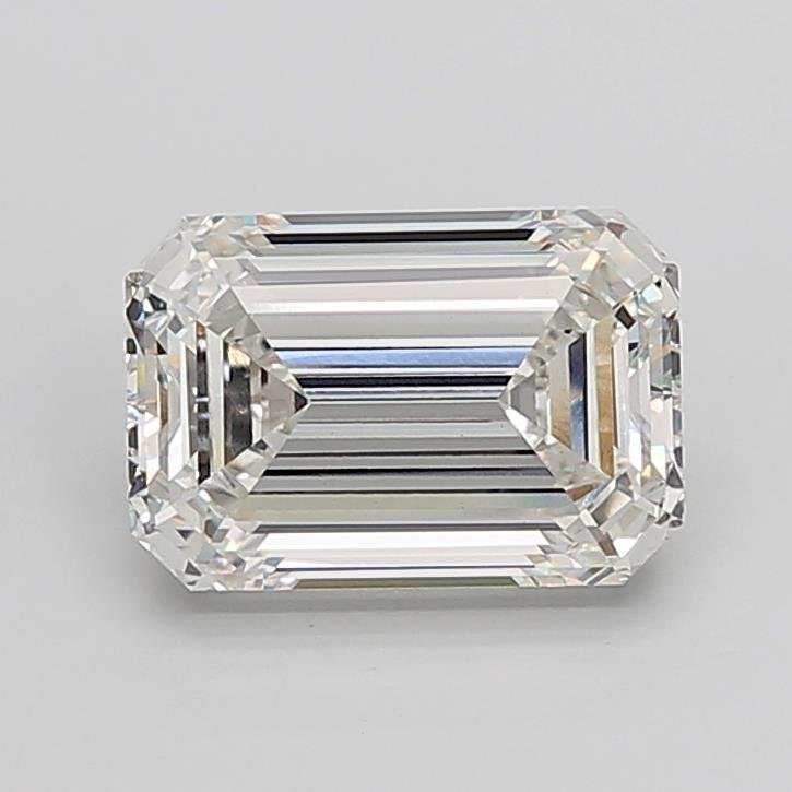 8.05ct F VS1 Rare Carat Ideal Cut Emerald Lab Grown Diamond