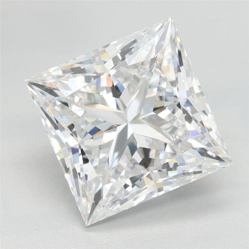 3.40ct D VVS2 Rare Carat Ideal Cut Princess Lab Grown Diamond