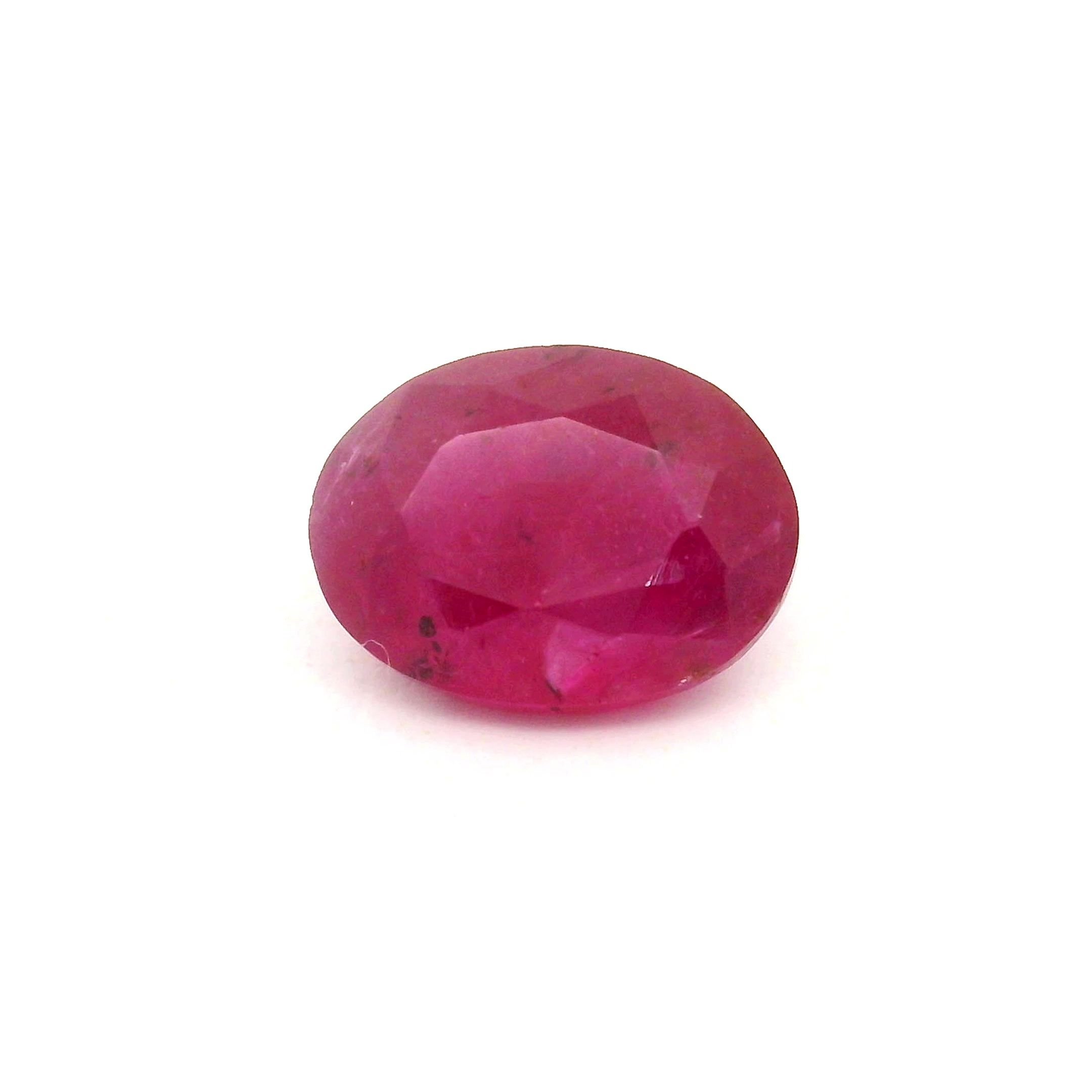 1.50 Carat Red Oval Ruby