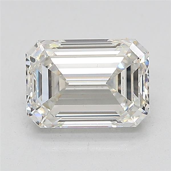 1.56ct F VS1 Rare Carat Ideal Cut Emerald Lab Grown Diamond