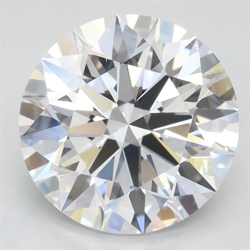 3.41ct D VVS1 Rare Carat Ideal Cut Round Lab Grown Diamond