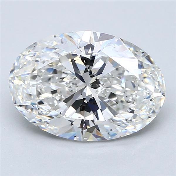 3.03ct G SI2 Rare Carat Ideal Cut Oval Diamond