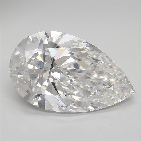 10.87ct F VS1 Rare Carat Ideal Cut Pear Lab Grown Diamond