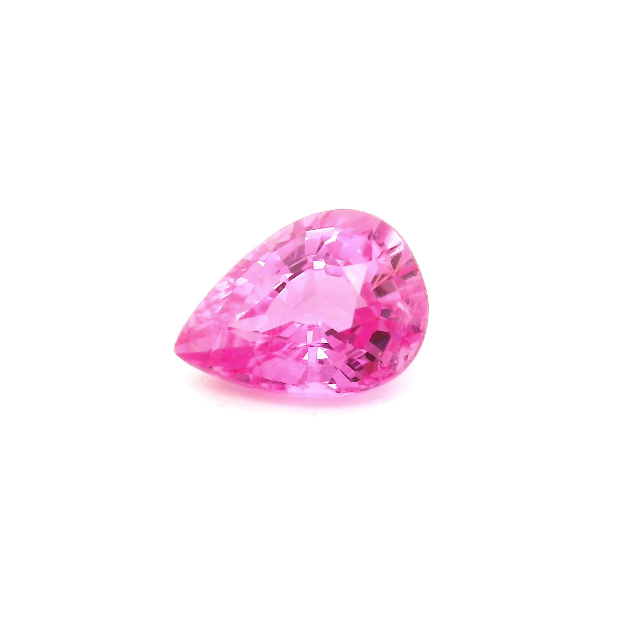 0.93 Carat Pink Pear Sapphire