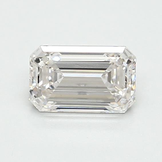 0.55ct F VVS2 Rare Carat Ideal Cut Emerald Lab Grown Diamond