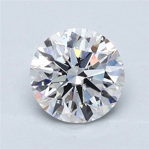 2.04ct D SI1 Rare Carat Ideal Cut Round Diamond