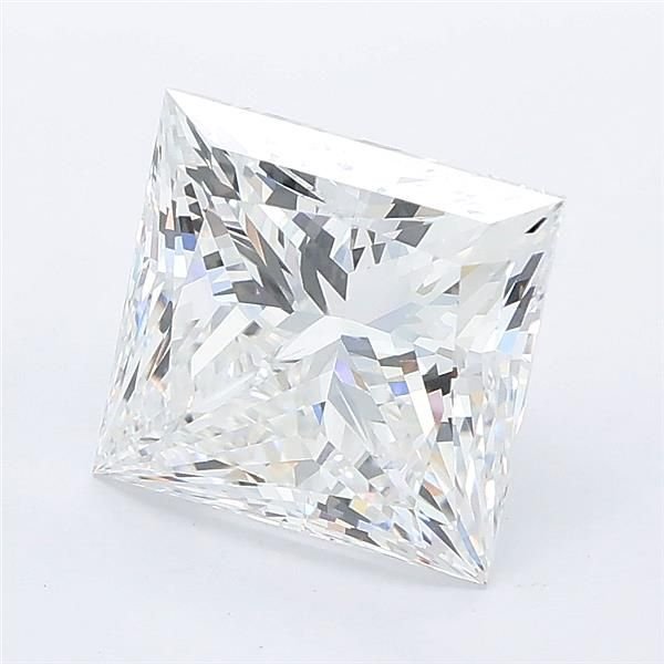 3.24ct E VVS2 Rare Carat Ideal Cut Princess Lab Grown Diamond