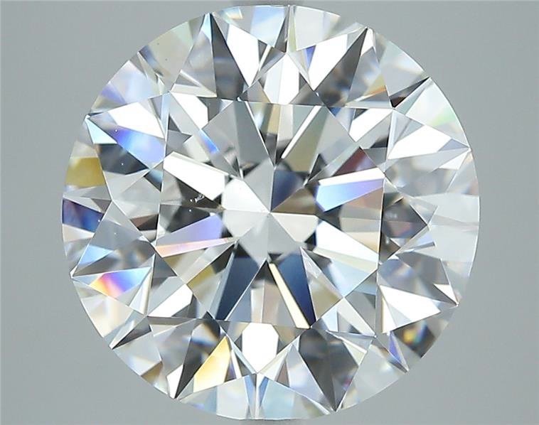 7.03ct D VS2 Rare Carat Ideal Cut Round Diamond