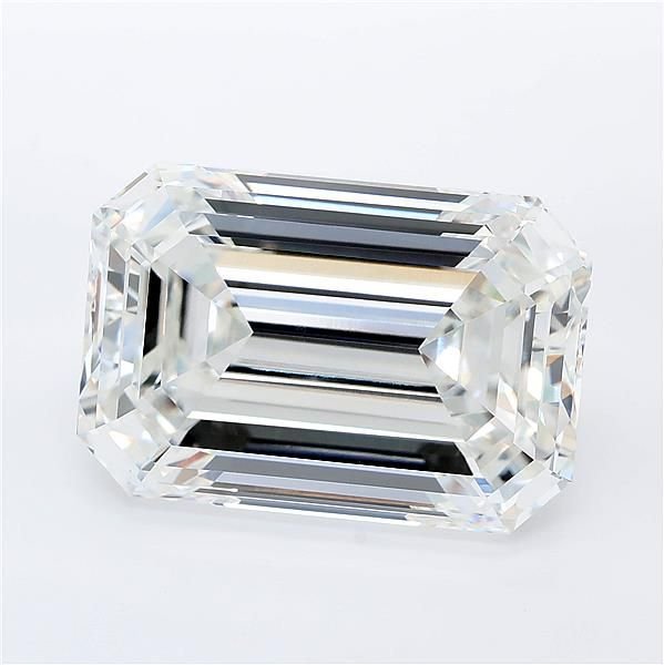 16.11ct F VVS2 Rare Carat Ideal Cut Emerald Lab Grown Diamond
