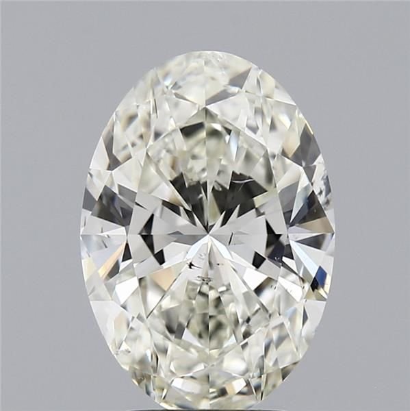 3.00ct K SI1 Rare Carat Ideal Cut Oval Diamond