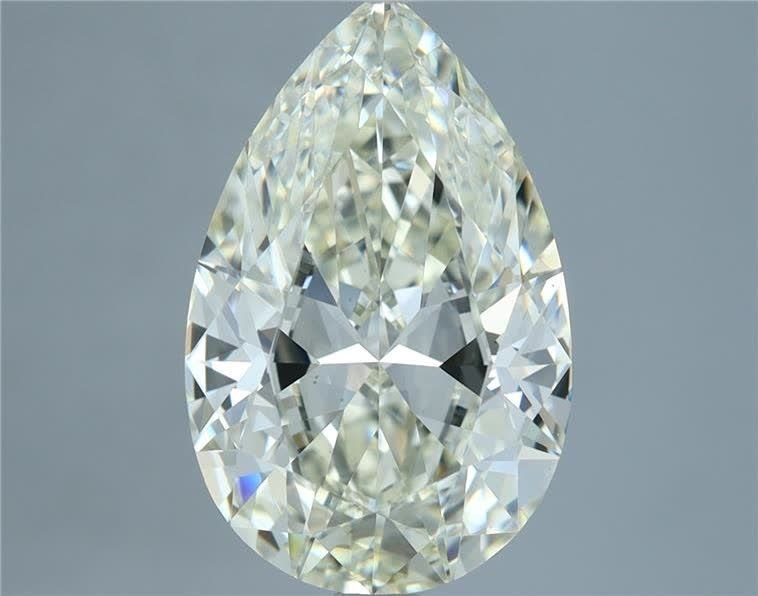 3.70ct J VS1 Rare Carat Ideal Cut Pear Diamond