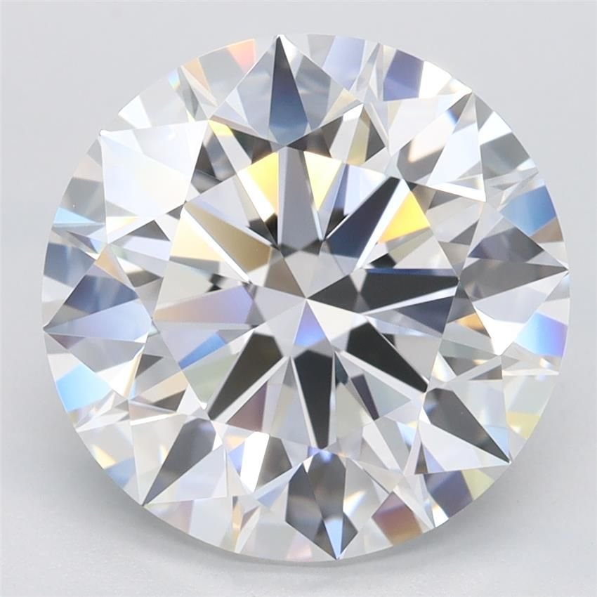 4.21ct D VVS1 Rare Carat Ideal Cut Round Lab Grown Diamond