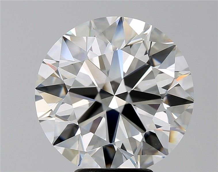 6.15ct H IF Rare Carat Ideal Cut Round Diamond