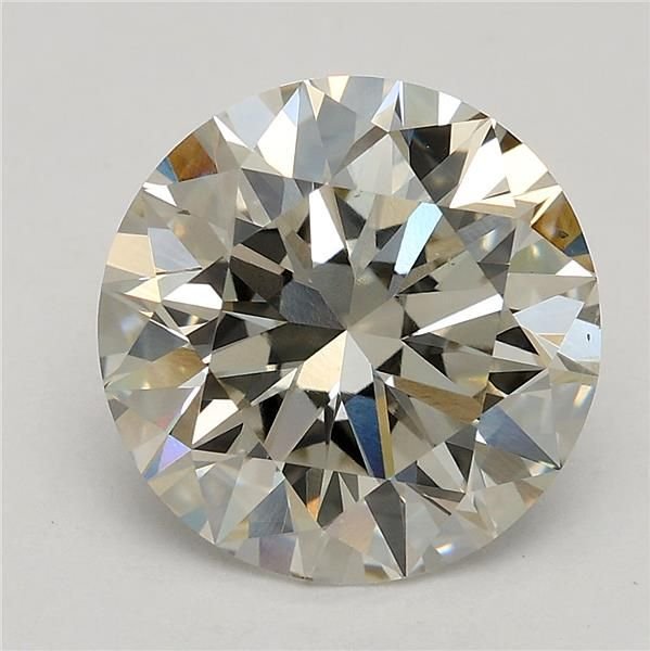 3.01ct J VS2 Rare Carat Ideal Cut Round Lab Grown Diamond