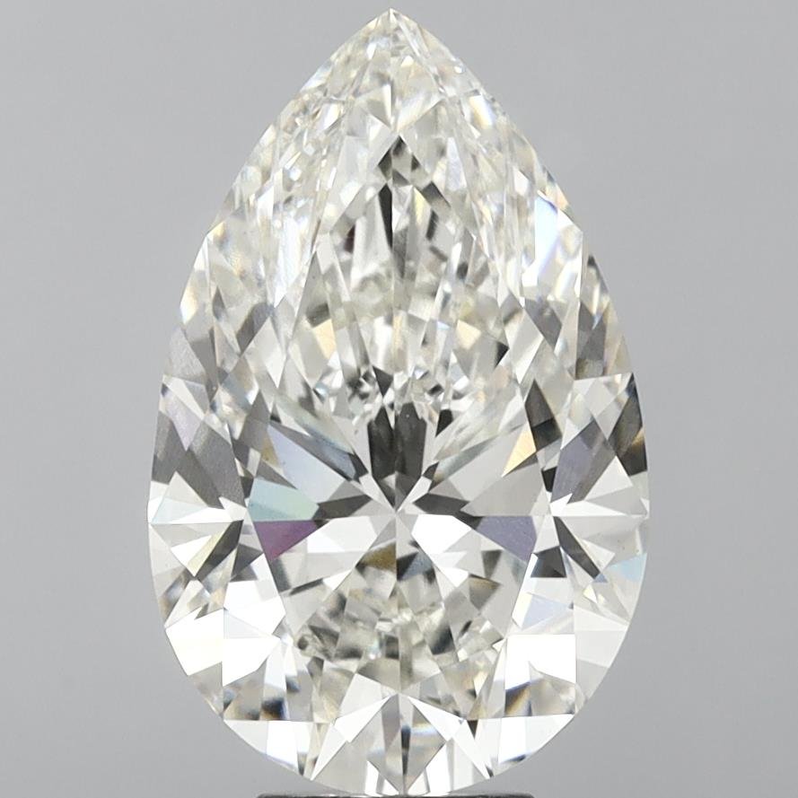 9.05ct H VVS2 Rare Carat Ideal Cut Pear Lab Grown Diamond