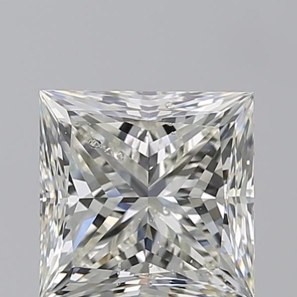 3.01ct K SI2 Rare Carat Ideal Cut Princess Diamond