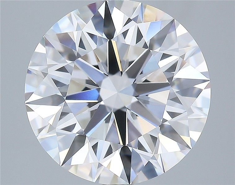 5.06ct D FL Rare Carat Ideal Cut Round Diamond