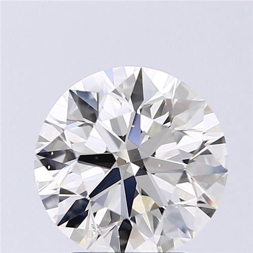 2.51ct K SI1 Rare Carat Ideal Cut Round Diamond