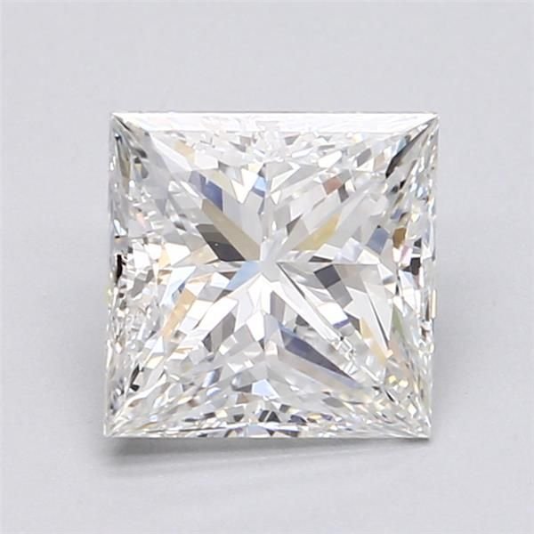 2.04ct E VVS2 Rare Carat Ideal Cut Princess Diamond