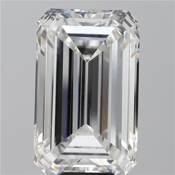 12.09ct F VS1 Rare Carat Ideal Cut Emerald Lab Grown Diamond