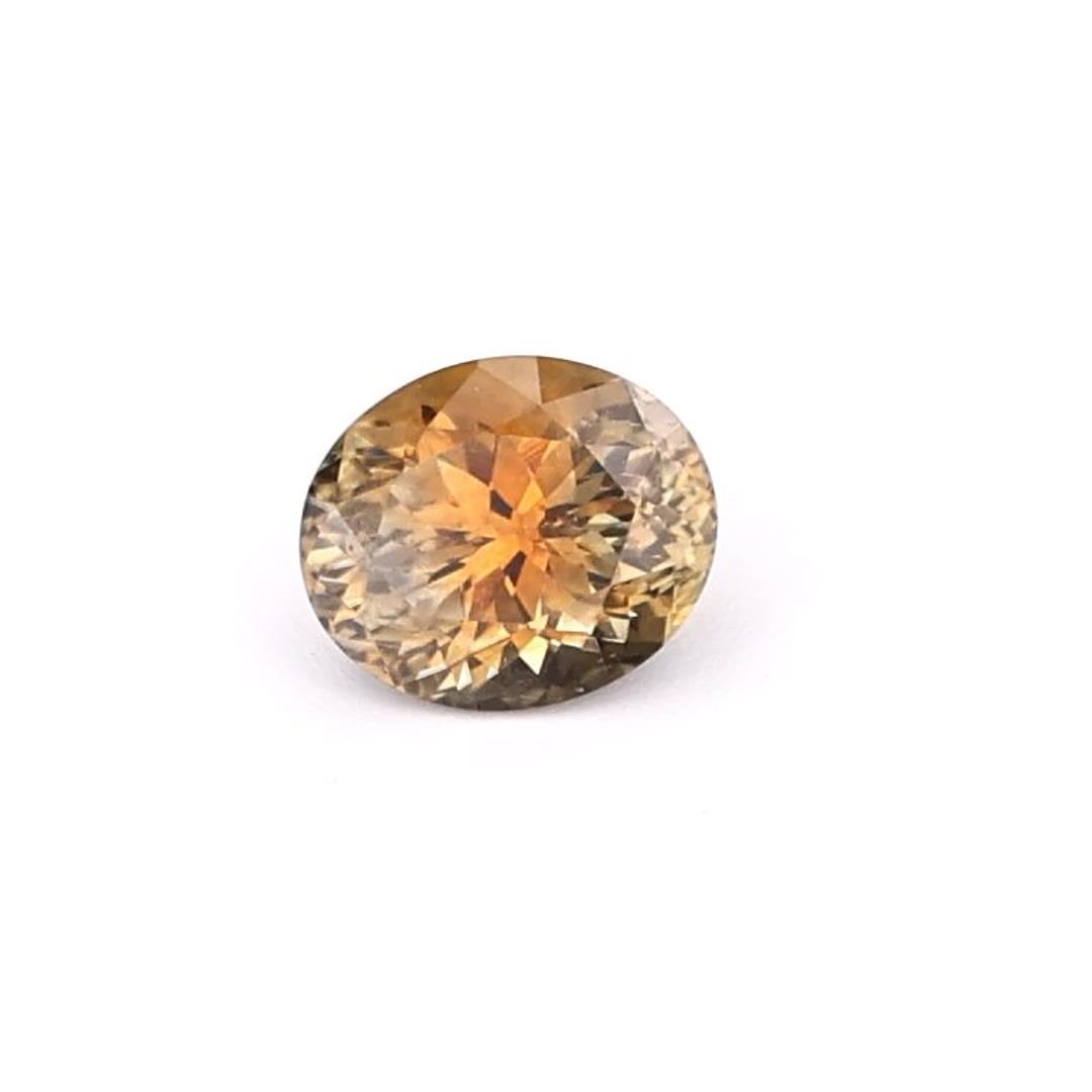 0.97 Carat Orange Oval Sapphire