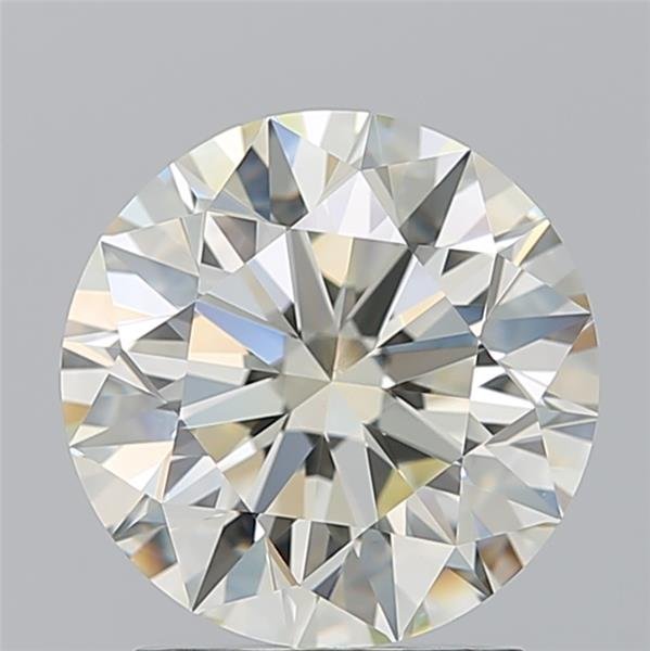 2.16ct K VVS2 Rare Carat Ideal Cut Round Diamond