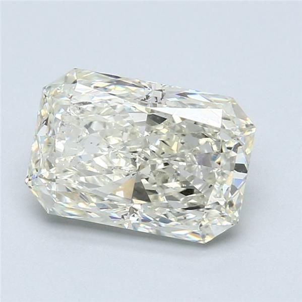 3.00ct K SI1 Rare Carat Ideal Cut Radiant Diamond