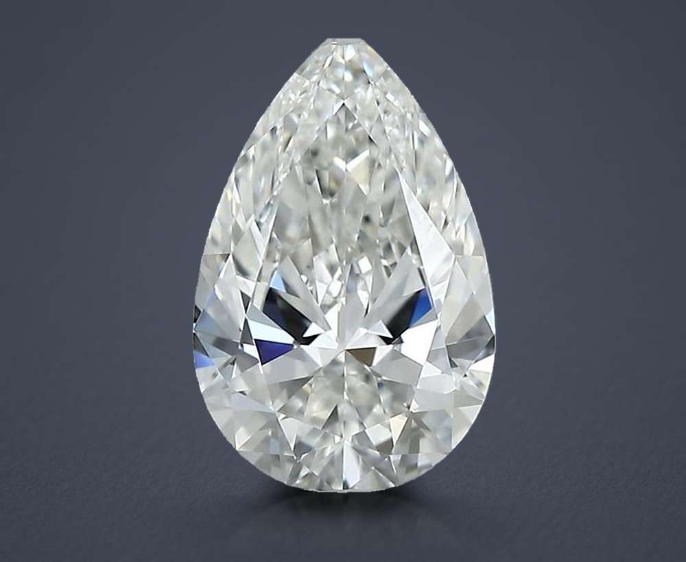 0.58 Carat Pear Natural Diamond