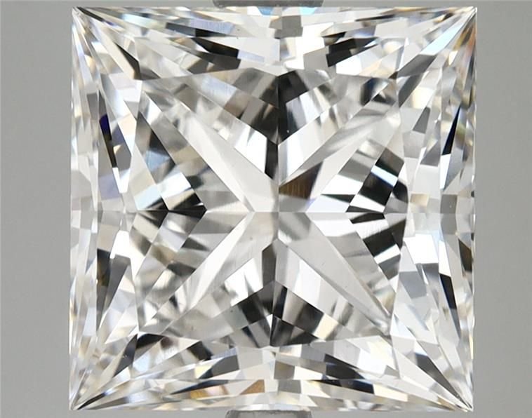 6.65ct F VS1 Rare Carat Ideal Cut Princess Lab Grown Diamond