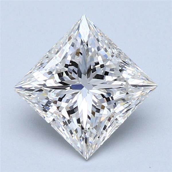 2.50ct H VS1 Rare Carat Ideal Cut Princess Lab Grown Diamond