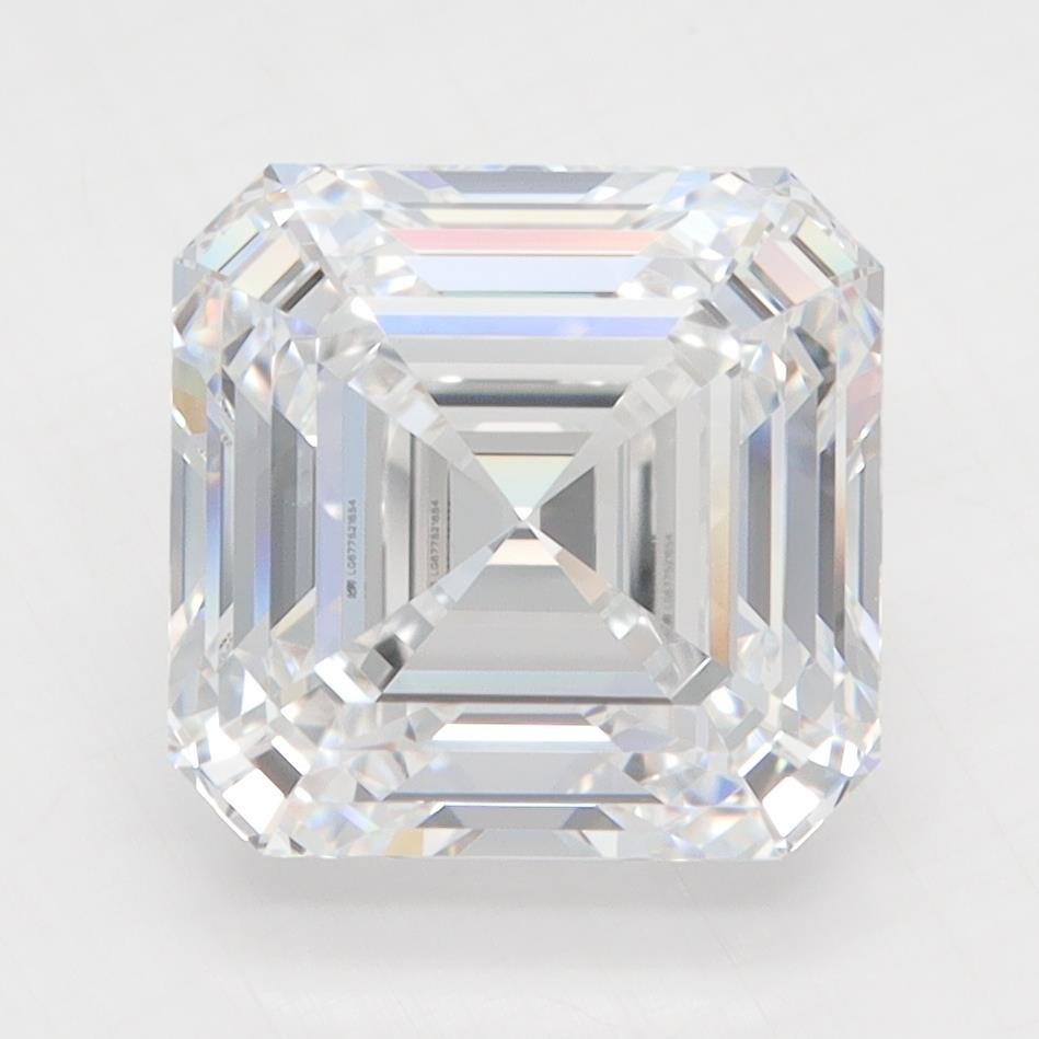 4.10ct D VVS2 Rare Carat Ideal Cut Asscher Lab Grown Diamond